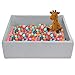 TRENDBOX Extra Large Ball Pit 472x472x138in Memory Foam Pit Soft Pool Soft Equipment for Toddlers Kids  Light Gray Balls NOT Included - Image 4
