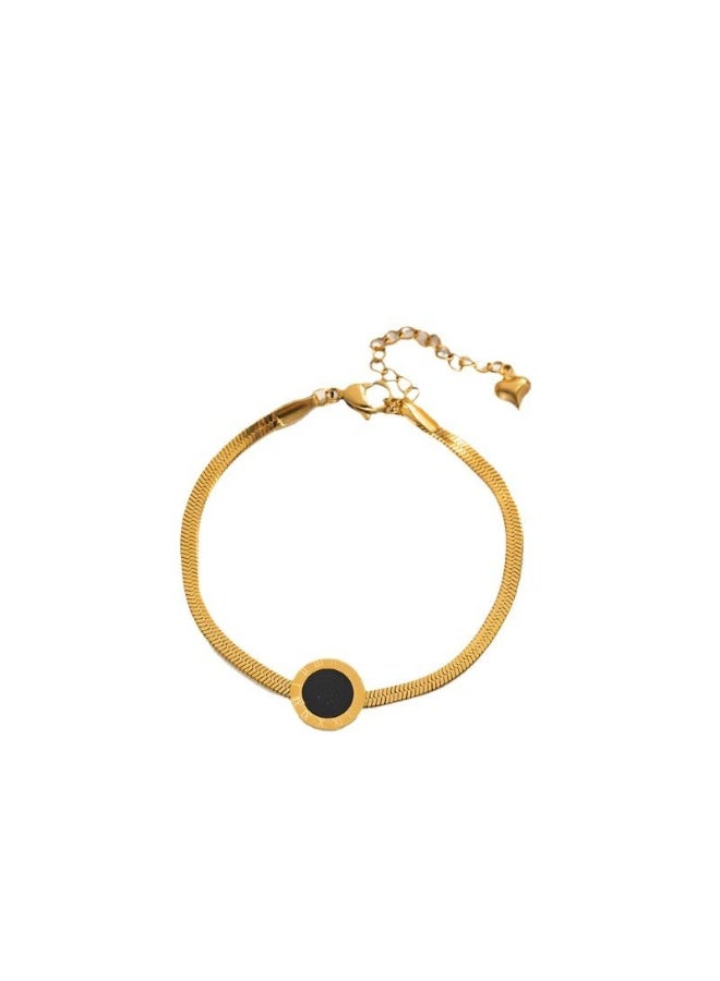 Vintage Chain 18k Gold Plated Stainless Steel Anklet Bracelet - Image 4