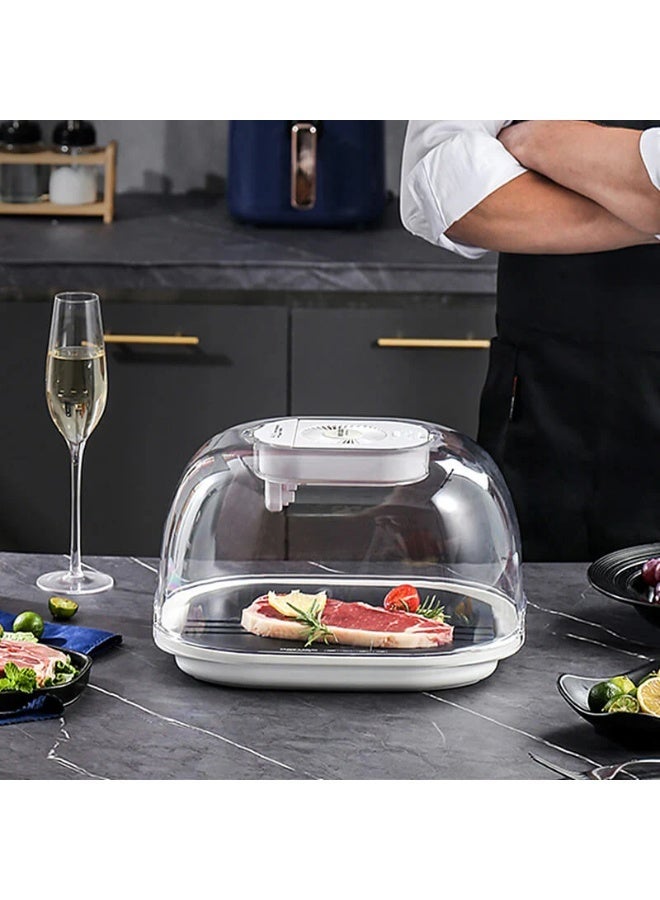 KAYUSO Kitchen Food Defrosting Tray, Rapid Steak Defroster and Portable Thawing Plate, 360° Uniform Defrosting, Type-C Charging, Food-Grade Material, Quick Thaw for Meat, Seafood, and Poultry - Image 2