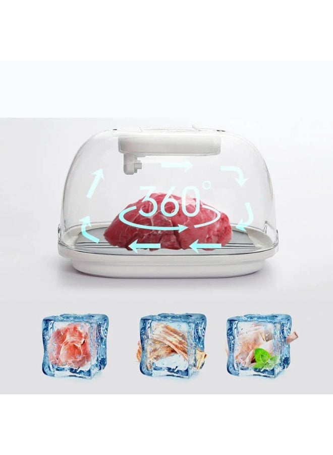 KAYUSO Kitchen Food Defrosting Tray, Rapid Steak Defroster and Portable Thawing Plate, 360° Uniform Defrosting, Type-C Charging, Food-Grade Material, Quick Thaw for Meat, Seafood, and Poultry - Image 1