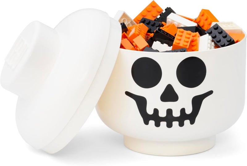 ROOM COPENHAGEN LEGO Storage Heads Stackable Storage Container  Buildable Organizational Bins for Kids Toys and Accessories  630 x 630 x 728in  Small Skeleton Holds 250 Bricks - Image 4