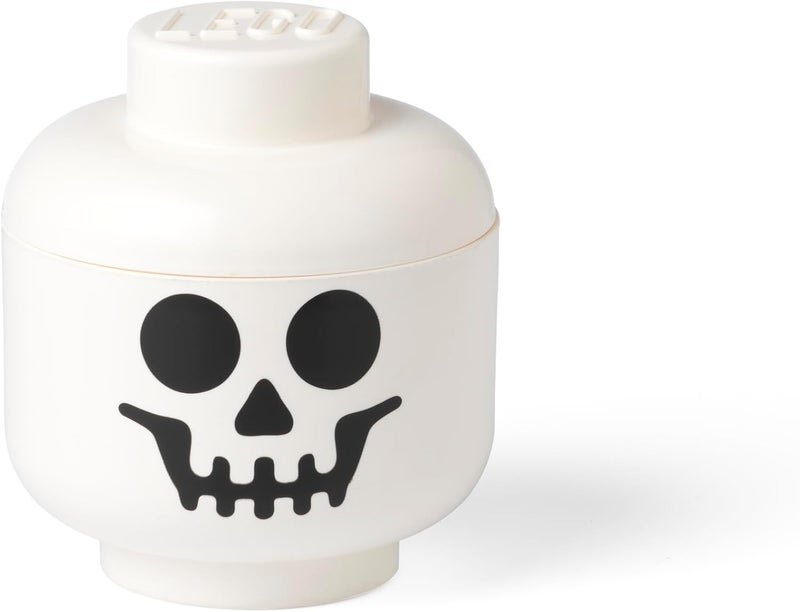 ROOM COPENHAGEN LEGO Storage Heads Stackable Storage Container  Buildable Organizational Bins for Kids Toys and Accessories  630 x 630 x 728in  Small Skeleton Holds 250 Bricks - Image 1