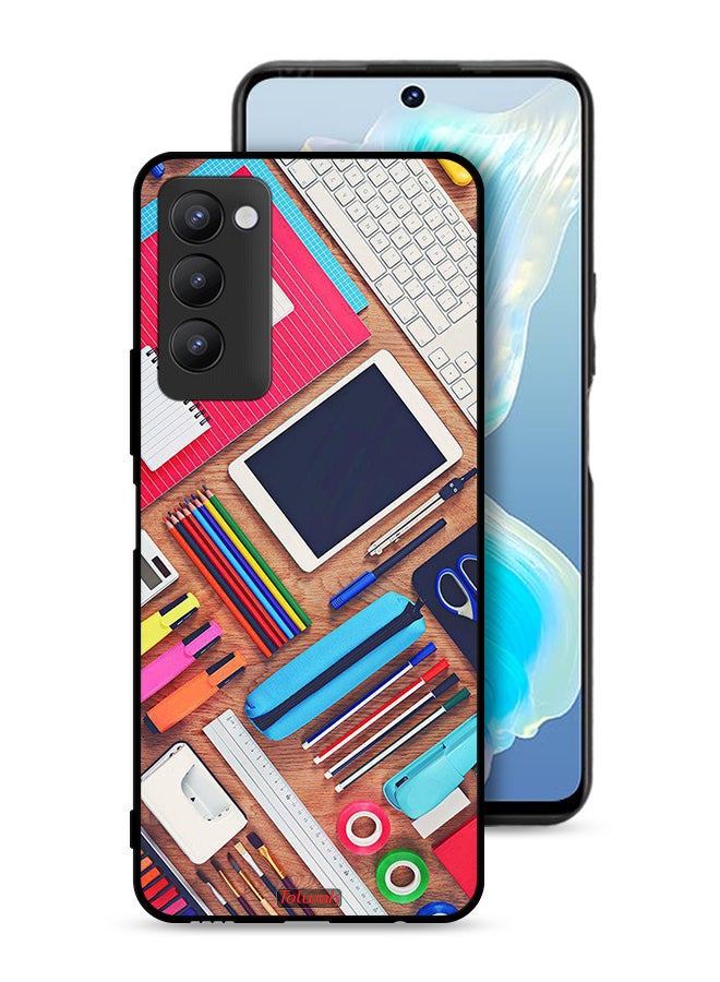 Tolwak Tecno Camon 18 Protective Case Cover Girl Hobby Desk - Image 1