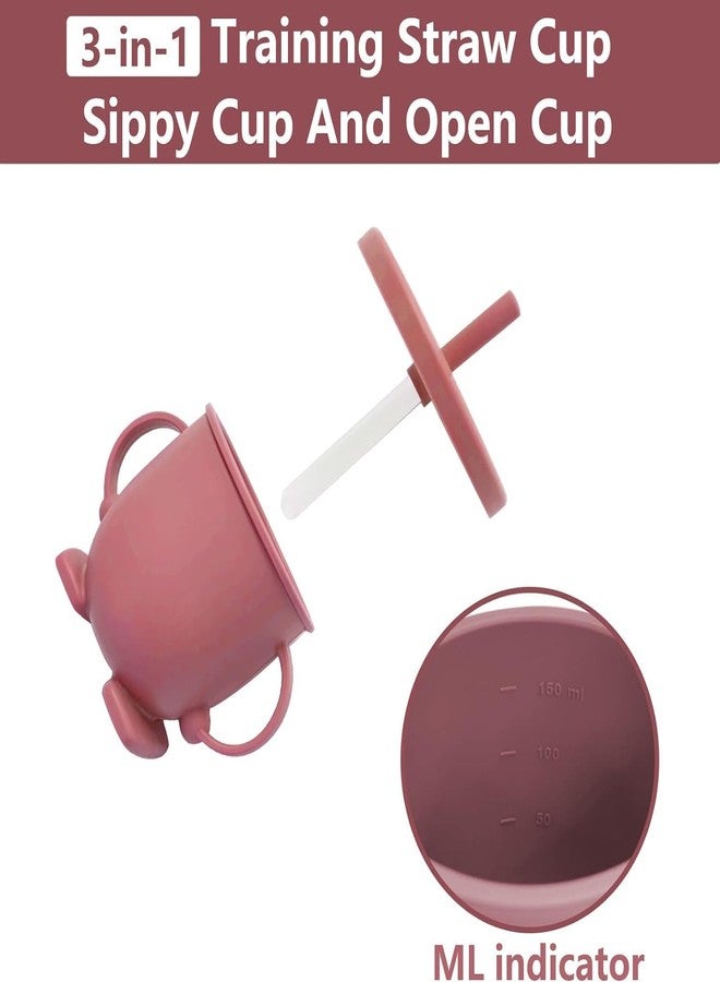 Apexx Silicone Suction Plates Solid for Baby&Toddler|Large Crumb Pouch|Suction Bowl,Cup,Fork,and Spoon Cutlery Set|Easy Wipe Clean|Baby Feeding Sets for Babies and Toddlers (8 Pcs),Pink - Image 5