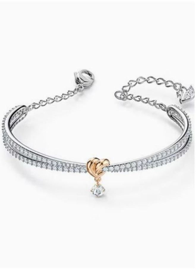 Generic - Swarovski Elements Forever Heart Bracelet - Image 1
