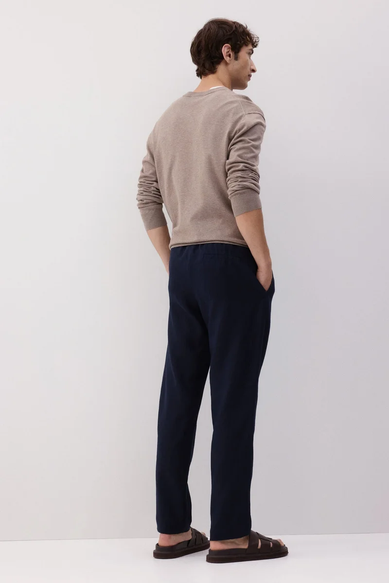 H&M  Regular Fit Linen trousers for Men | Best Price UAE