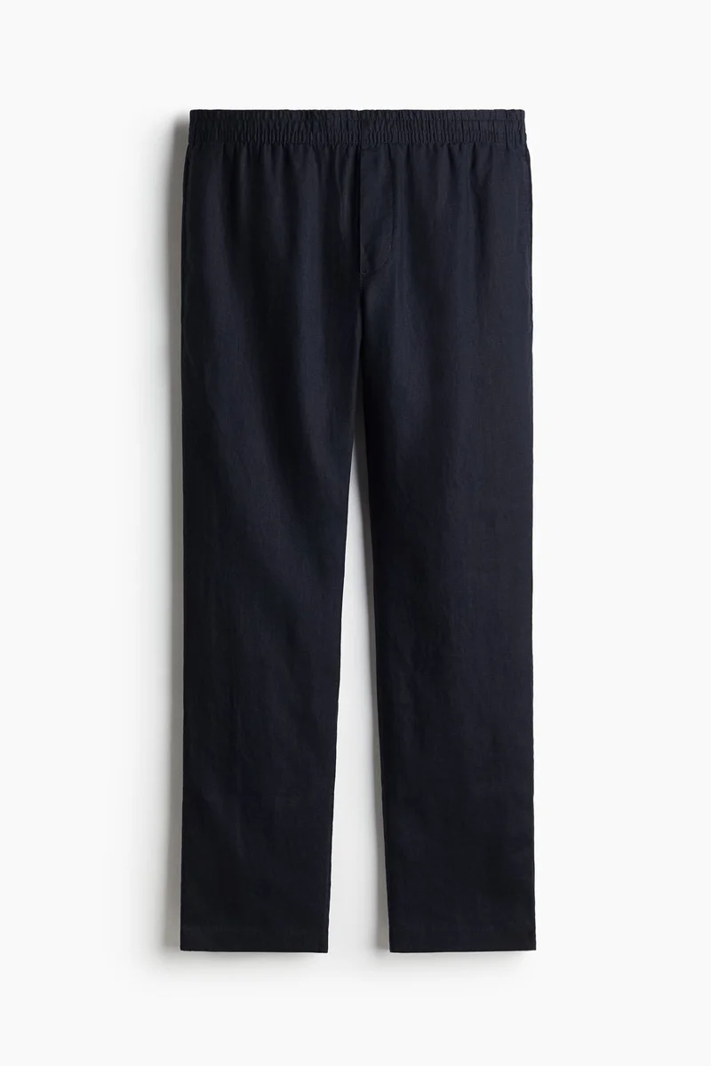 H&M  Regular Fit Linen trousers for Men | Best Price UAE