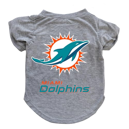 Littlearth NFL Miami Dolphins Pet TShirt Team Color Medium - Image 1