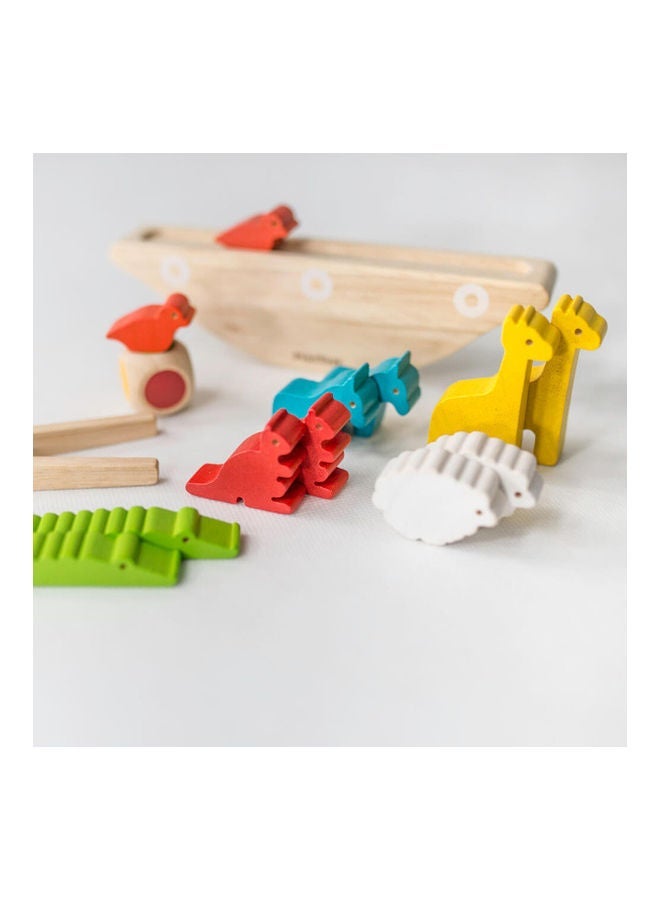 NIBEMINENT Wooden Balancing Boat Game 19.3 x 3 5.5 cmcm - Image 4