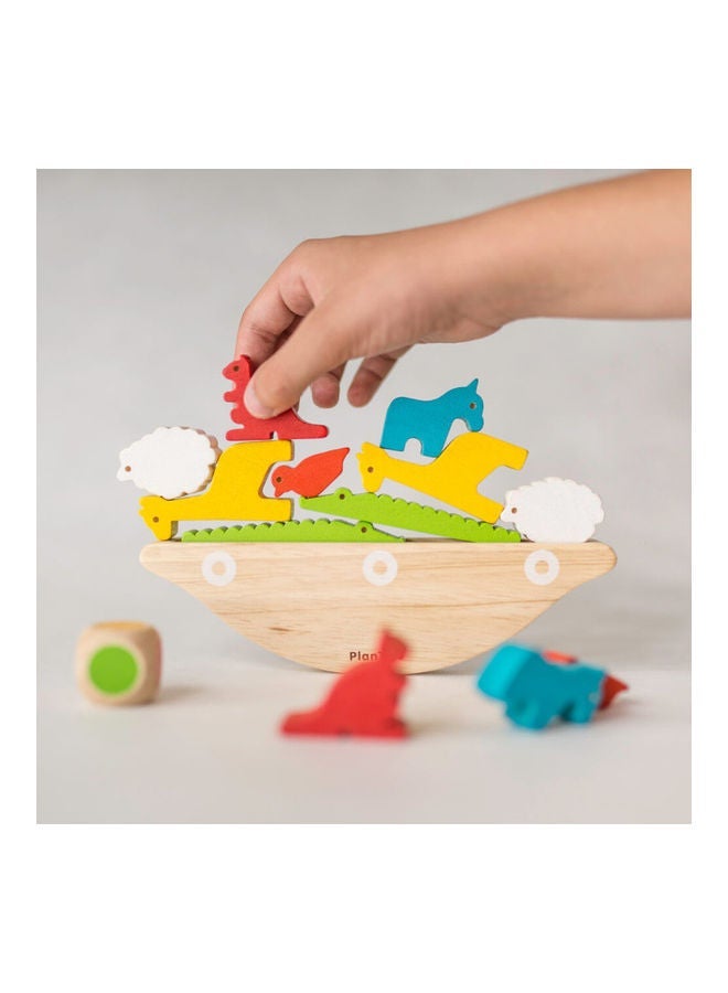 NIBEMINENT Wooden Balancing Boat Game 19.3 x 3 5.5 cmcm - Image 3