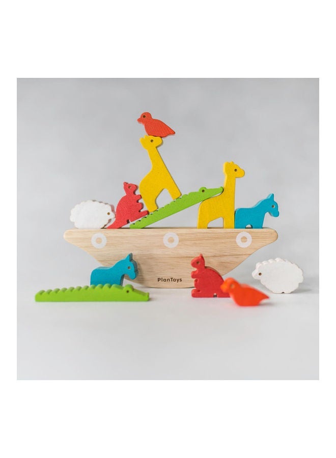 NIBEMINENT Wooden Balancing Boat Game 19.3 x 3 5.5 cmcm - Image 2