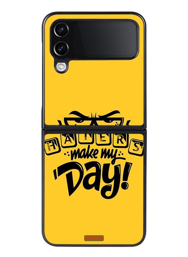 Tolwak Samsung Galaxy Z Flip 4 Protective Case Cover Make My Day - Image 1