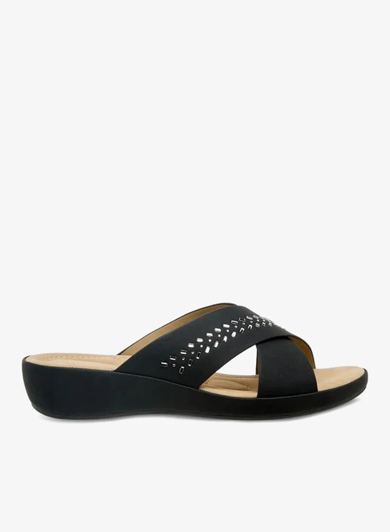 لو كونفورت Women Embellished Cross Strap Sandals