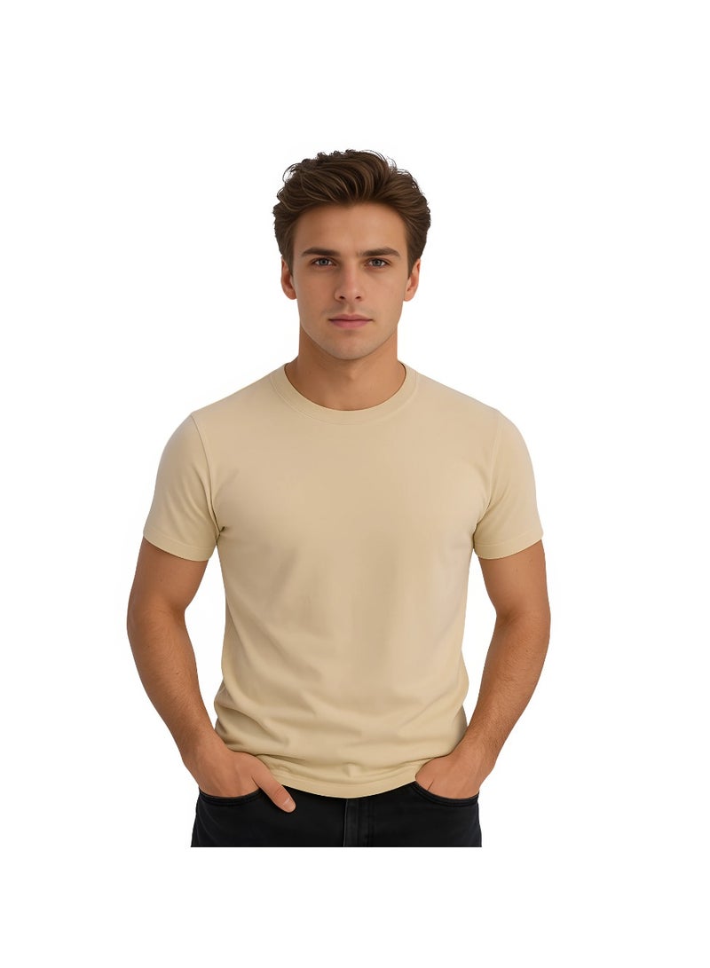 برينت شوب فور مي تي شيرت رجالي برقبة مستديرة للكبار 170 جرامًا في المتر المربع من القطن الخالص الألوان الأساسية - Image 1