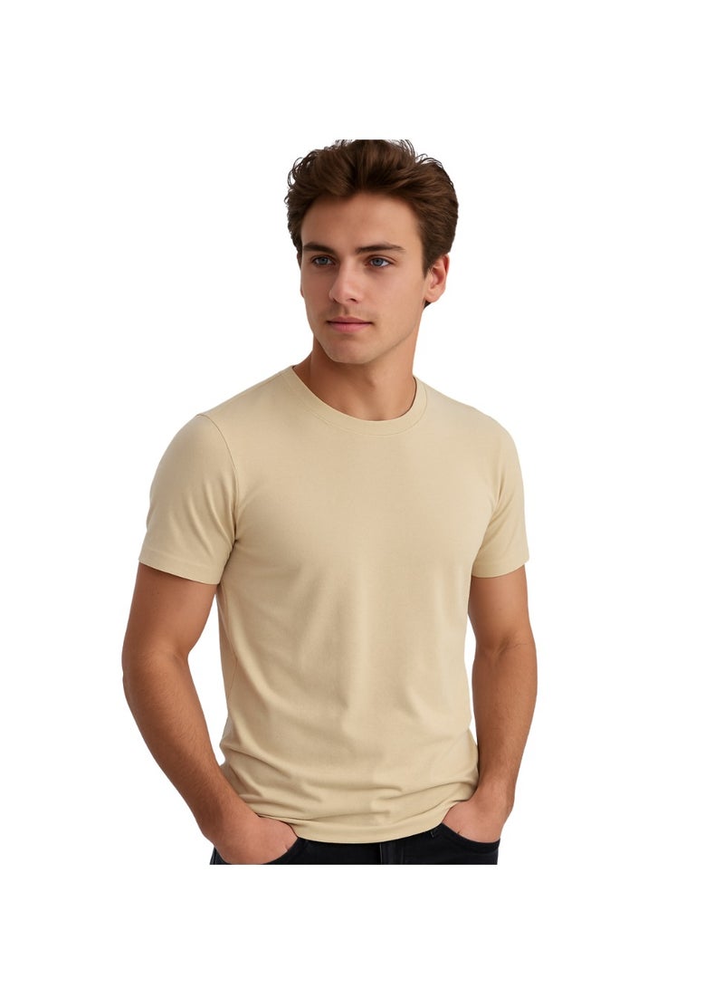 برينت شوب فور مي تي شيرت رجالي برقبة مستديرة للكبار 170 جرامًا في المتر المربع من القطن الخالص الألوان الأساسية - Image 2