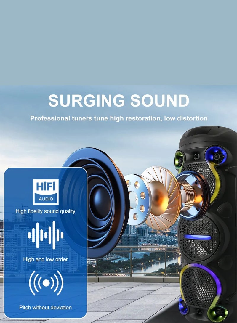 singe Wireless Bluetooth Speaker, Stereo Sound, FM Radio, TF Memory, USB Input, Mic Input rechargeable  - Image 5