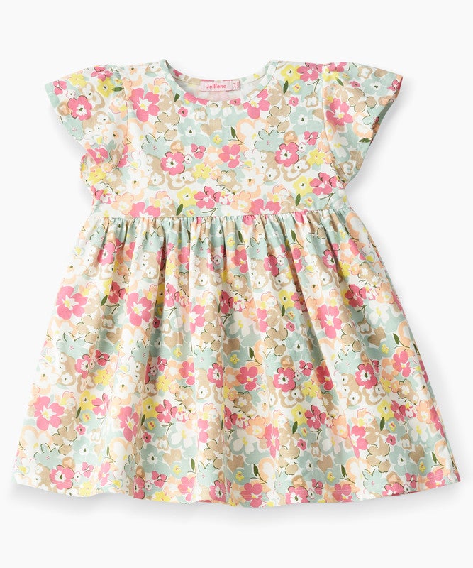 JELLIENE GIRLS MAKE YOUR LITTLE ONE LOOK EXTRA ADORABLE WITH THIS CHARMING INFANT FLORAL DRESS. - Image 1