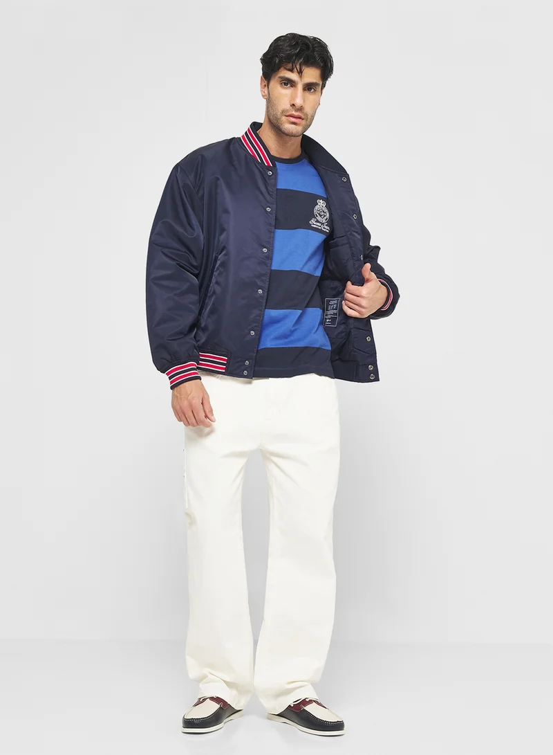 Guess Jeans Stripe Crew Neck T-Shirt