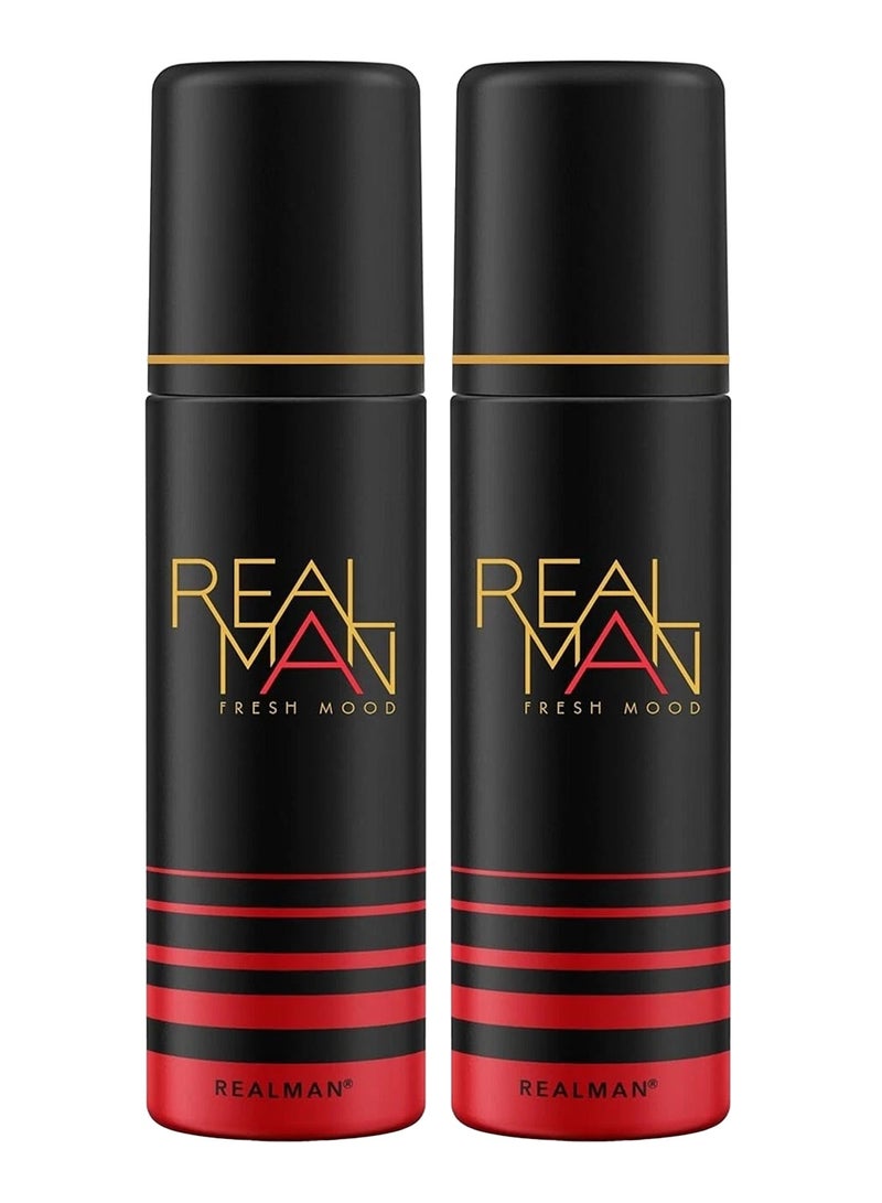 RealMan Deodorant Spray 150ml - FRESH MOOD - 2pcs
