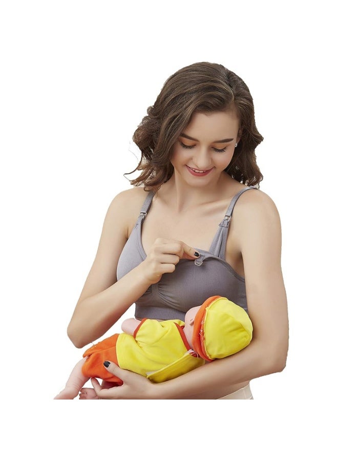 أوزيغالور 3 حزم حمالة صدر للرضاعة للأمهات حمالات صدر للرضاعة بدون خياطة حمالة صدر للأمهات - Image 4