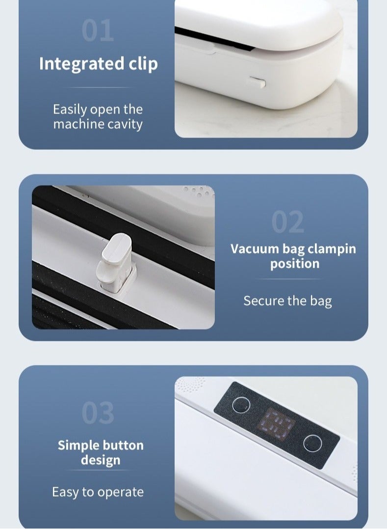 DUNISO Vacuum Sealer Machine Automatic Seal a Meal Vacuum Sealer Machine Bag Sealer  Multi Portable Vacuum  - Image 3