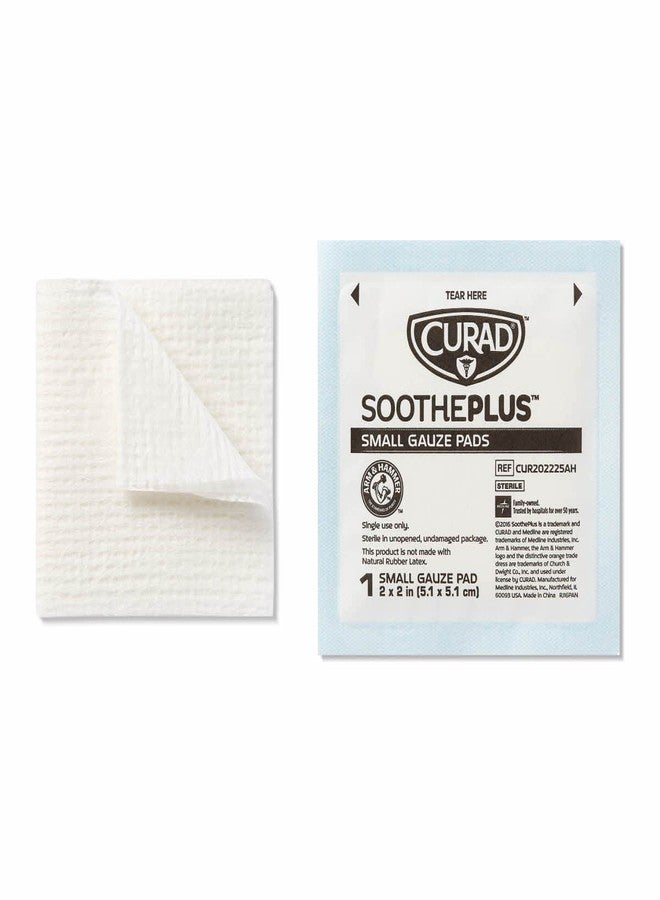 Curad SoothePlus Gauze Pads with Arm & Hammer Baking Soda, 2" x 2", 25 count (Pack of 1) - Image 5