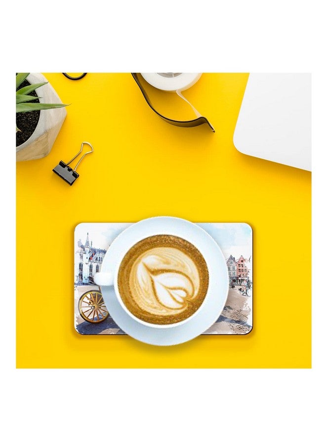 Paper Plane Design Coasters for Dining Table for hot pots Set of 6 for Home and Office Tea Coaster Coster Set (Luxe) - Image 2