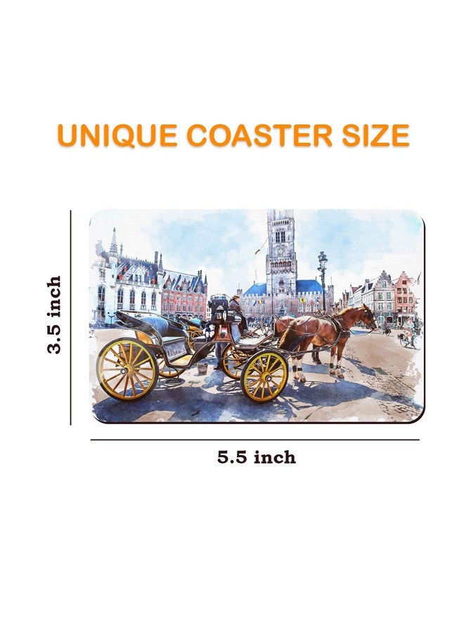 Paper Plane Design Coasters for Dining Table for hot pots Set of 6 for Home and Office Tea Coaster Coster Set (Luxe) - Image 4