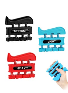 Finger Exerciser 3 In 1 Finger Strengthener Hand Grip Workout Equipment For Musician Rock Climbing Or Therapy For Forearm And Finger Strengthener