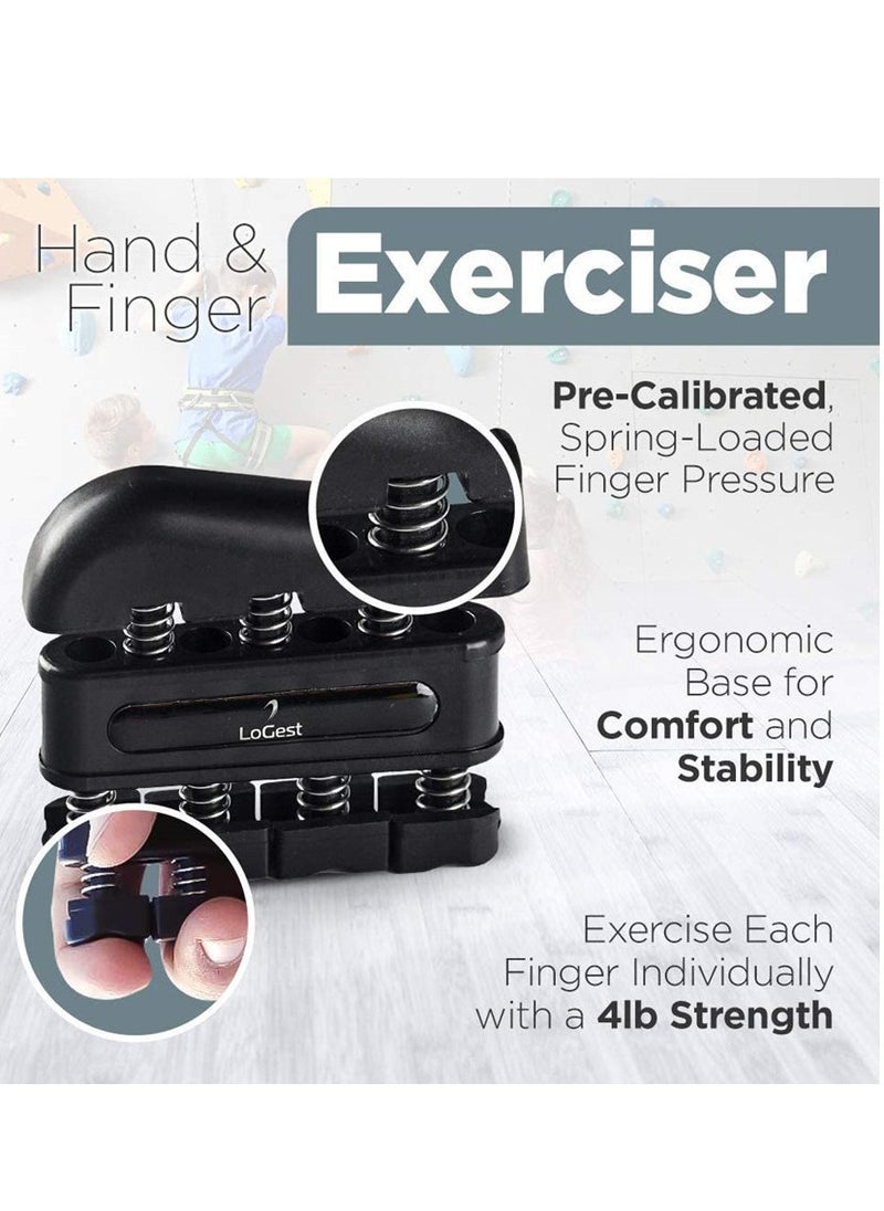 Adando - Finger Exerciser 3 In 1 Finger Strengthener Hand Grip Workout Equipment For Musician Rock Climbing Or Therapy For Forearm And Finger Strengthener - Image 1
