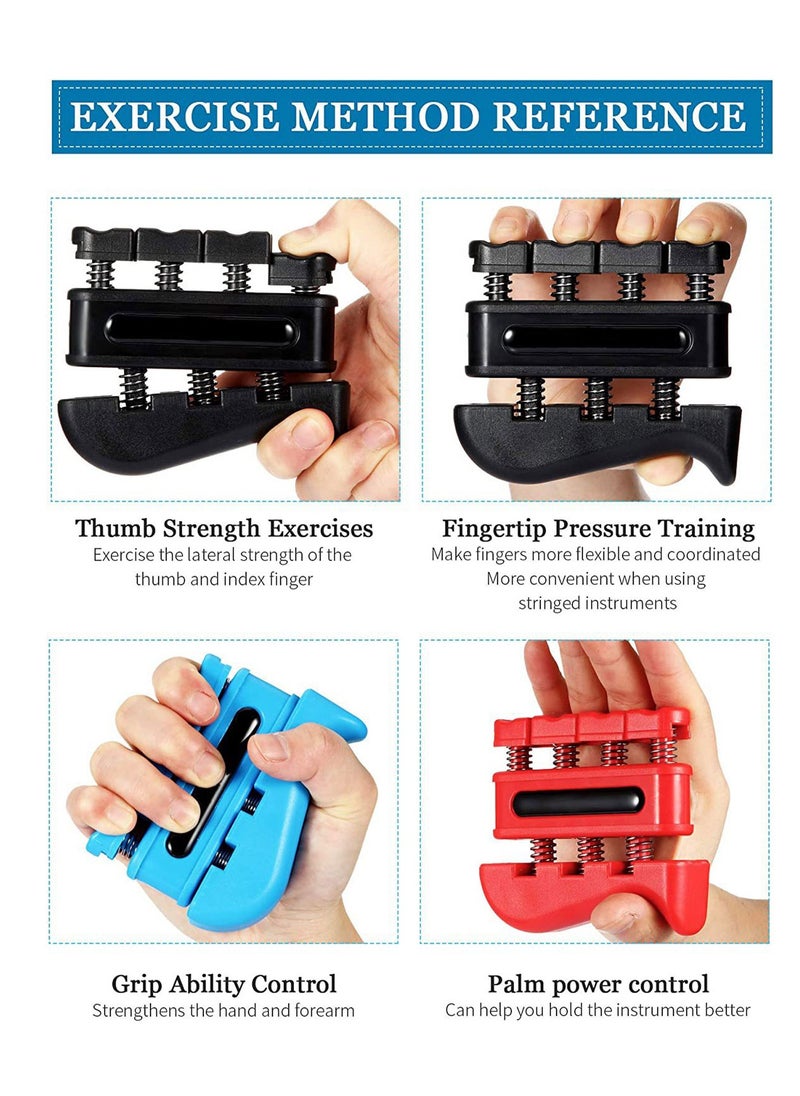 Adando - Finger Exerciser 3 In 1 Finger Strengthener Hand Grip Workout Equipment For Musician Rock Climbing Or Therapy For Forearm And Finger Strengthener - Image 1