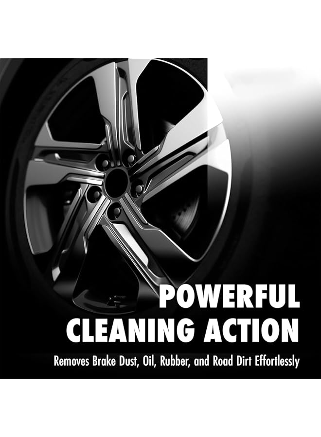 Generic Rim & Wheel Cleaner 600Ml – Fast-Acting Formula For Removing Brake Dust, Oil, Dirt, And Grime – Safe For Chrome, Alloy, Polished, And Painted Wheels  - Image 4