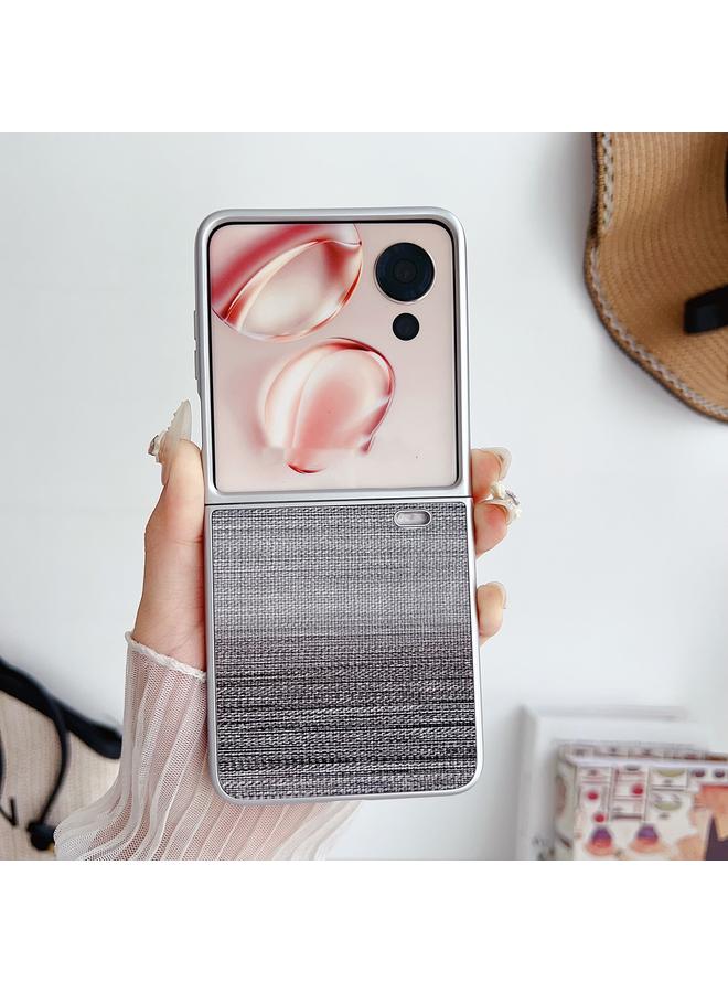 erorex Case For Honor Magic V Flip Illusory Color Leather Texture PC Phone Case - Image 2