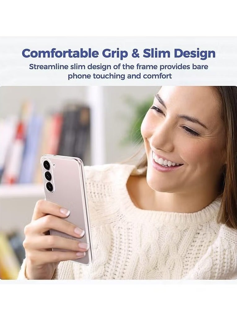 Raxoom Samsung S24 Plus Clear Slim Thin Flexible TPU Case â€“ Scratch-Resistant Gel Rubber Soft Silicone Protective Cover - Image 4