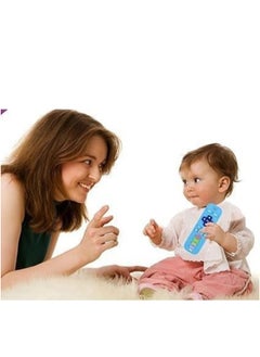 Generic Baby Silicone Teether in Remote Control Shape, Safe for Infants, Made of Soft Silicone, Teething Toy and Dental Development Tool, Perfect Baby Shower Gift (Blue).  - Image 5