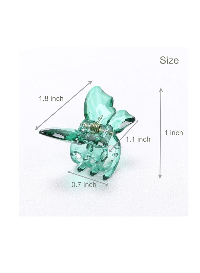 NAISIER NAISIER Hair Claw Clips Jaw Clips 1.8 inch Clear Butterfly Hair Accessories for Girls and Women (Small sized, 24 pack)  - Image 3