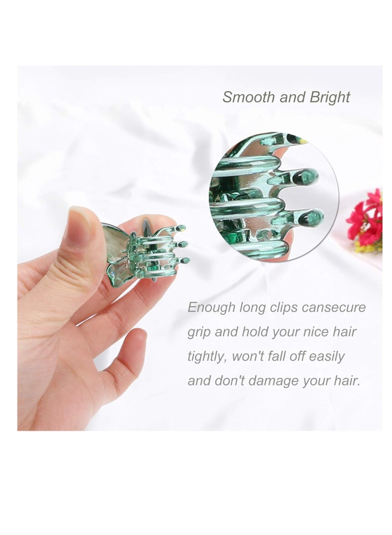 NAISIER NAISIER Hair Claw Clips Jaw Clips 1.8 inch Clear Butterfly Hair Accessories for Girls and Women (Small sized, 24 pack)  - Image 4