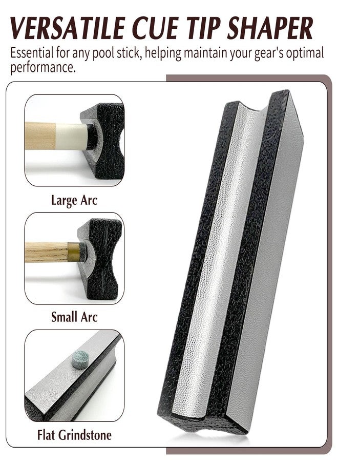 SAMIQU Pool Cue Tips Shaper - Multifunctional Pool Stick Rapid Repair Tool and Polish - Billiards Accessories for Every Enthusiast - Image 2