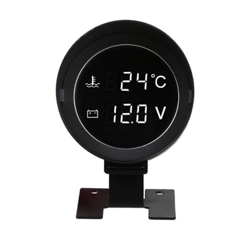LEDVoltmeter Water Temp Gauge Meter 2in1 Vehicles Digital Gauge for 12V / 24V Car Truck with Sensor Easy Installation - Image 3
