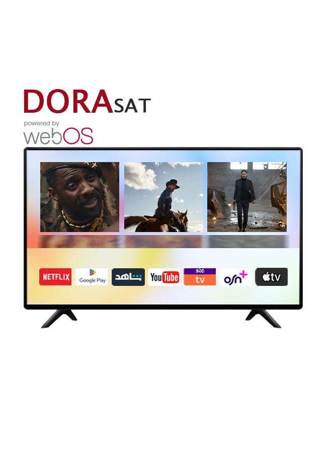 دورا سات  - شاشة ذكية 55 بوصة بنظام تشغيل ويب اس - دقة فائقة الوضوح 4K - موديل DST55U + حامل جداري مجاني - Image 1