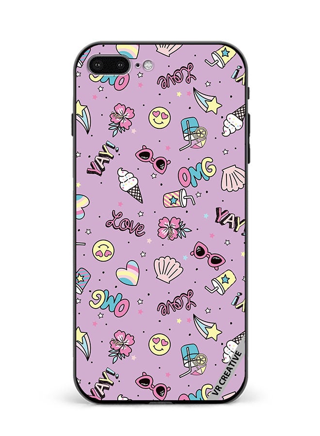 VR CREATIVE Protective Case Cover For Apple iPhone 7 Plus/8 Plus Cute Star Girl Design Multicolour - Image 1