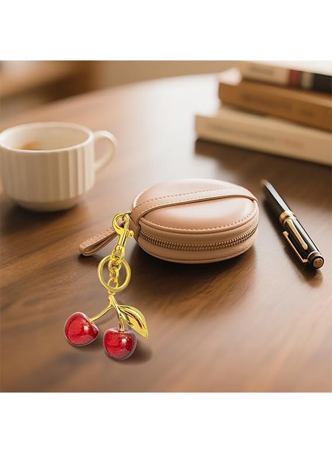 Cherry Bag Charm Purse Charms Keychain Car Cherry Accessories Bag Accessory keychians Gifts for Women Purses Bags Handbags Wallets Backpacks - Image 4