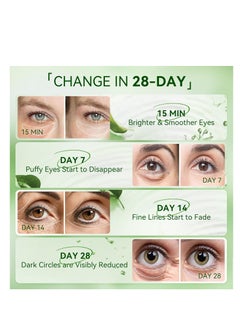 Breylee BREYLEE Aloe Vera Eye Masks - 60 Pcs - Reduce Puffy Eyes & Dark Circles, Firm & Improve Under Eye Skin, Pure Natural Extracts for Youthful Appearance & Reduction of Fine Lines and Wrinkles.  - Image 5