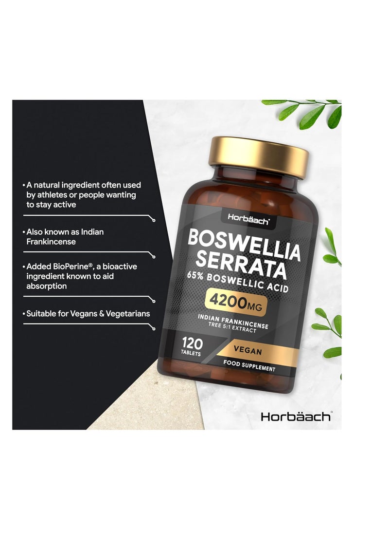 Horbaach Boswellia Serrata 4200mg 120 Tablets  - Image 2