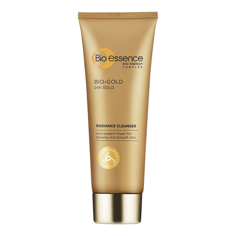 Bio Essence منظف وجه بيولوجي إيسنس 24K جولد راديانس غسول وجه نياكيناميد للنساء كولاجين حمض أميني منظف وجه مرطب لبشرة متألقة مثالي لجميع أنواع البشرة مضاد للأكسدة مضاد للشيخوخة 100 جرام - Image 1