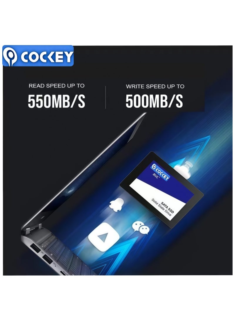 COCKEY 500GB 3D NAND SATA 2.5-inch SSD Internal Solid State Drive for laptops and Desktops SSD500 GB - Image 5