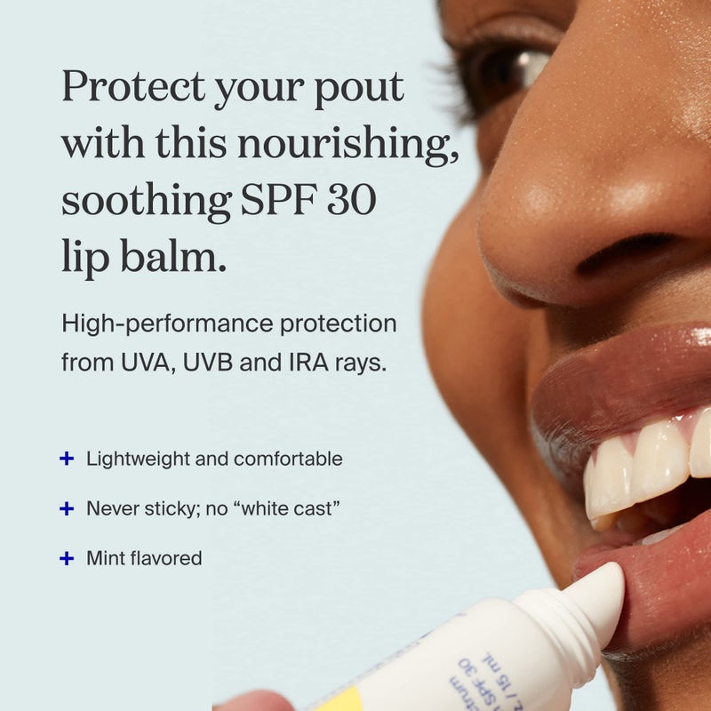 Supergoop! PLAY Lip Balm SPF 30 with Mint, 0.5 fl oz - Broad Spectrum SPF Lip Balm with Hydrating Honey, Shea Butter & Sunflower Seed Oil - Great for Active Days - Image 2