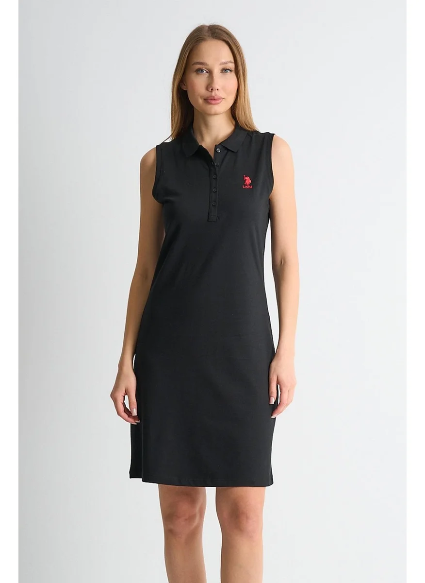 Alexander Gardi Alexandergardi Polo Collar Button Detail Sleeveless Dress