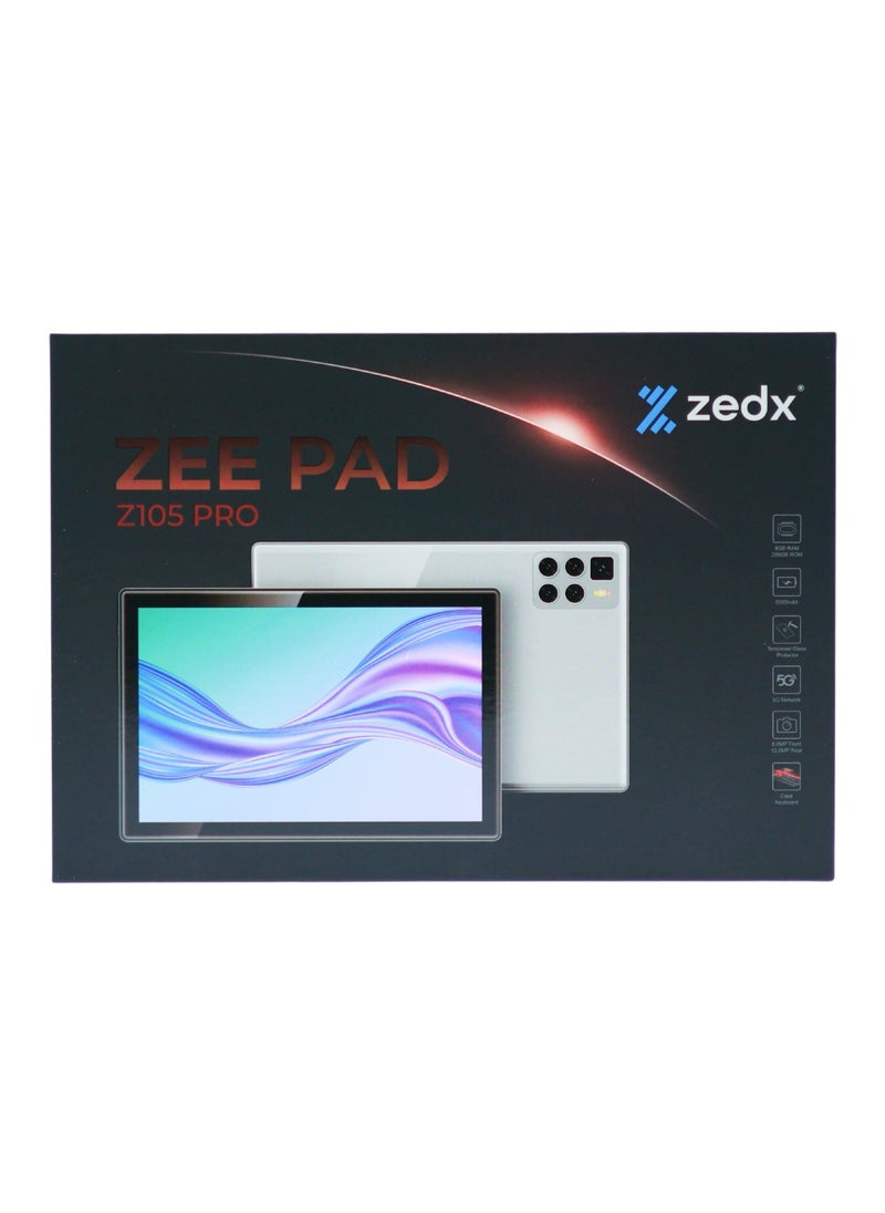 zedx - zee pad Z105 Pro 5G tab 10inch 8gb ram 256gb Rom case keyboard - Image 1