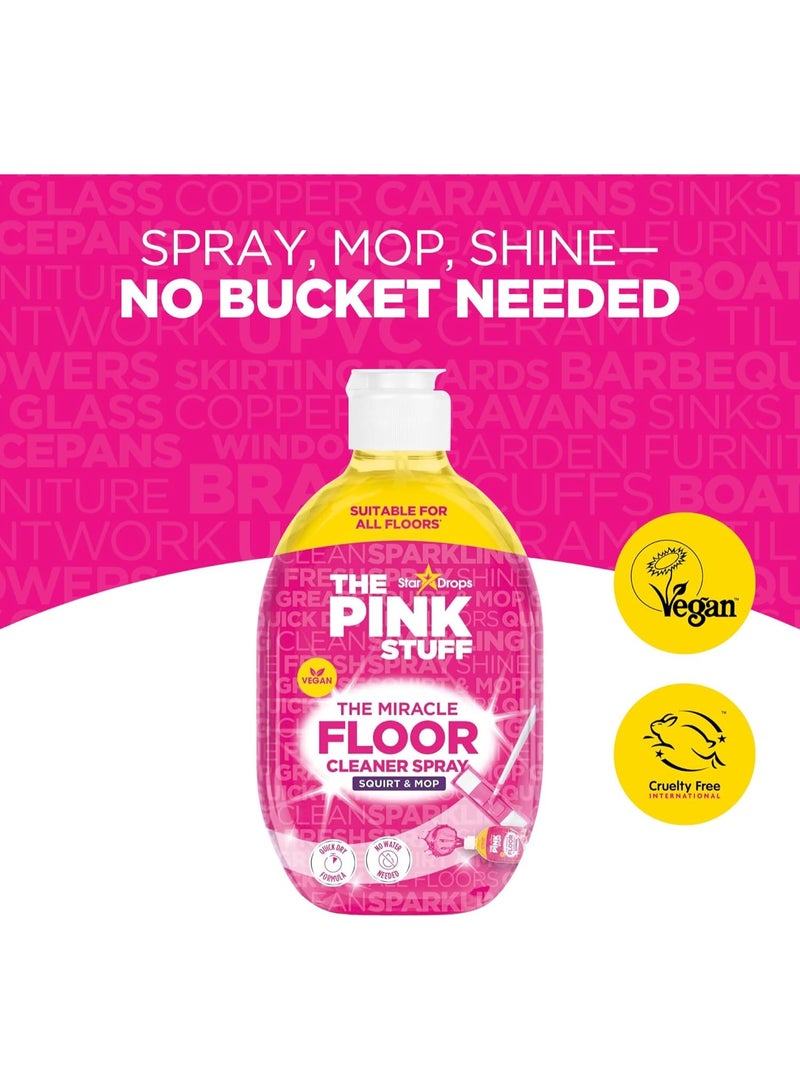 THE PINK STUFF Stardrops The Pink Stuff The Miracle Floor Cleaner Spray - Squirt and Mop - Image 1